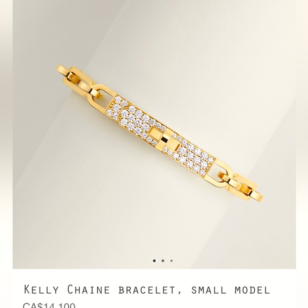 New Hermes Kelly Chaine Bracelet Size SH